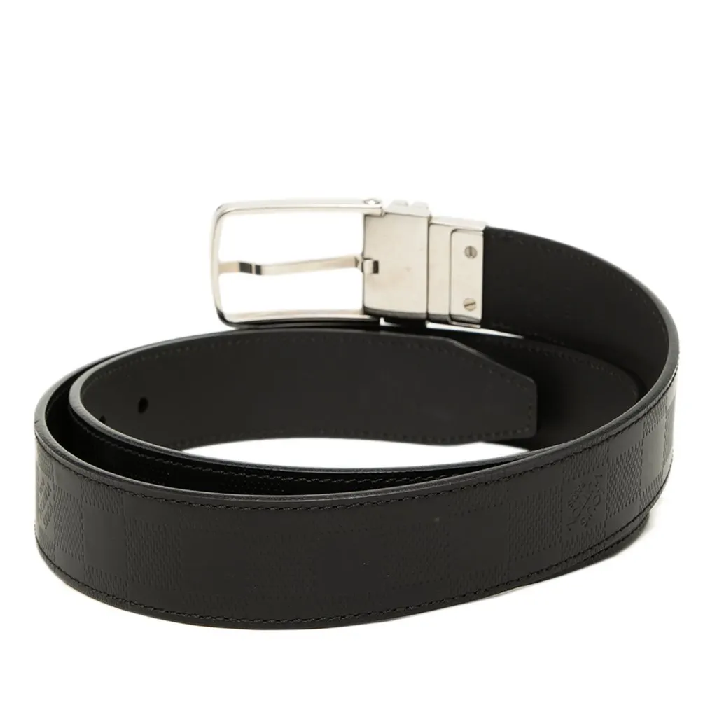 Louis Vuitton Damier Infini Boston Reversible Belt Black Leather Very good - Inside View