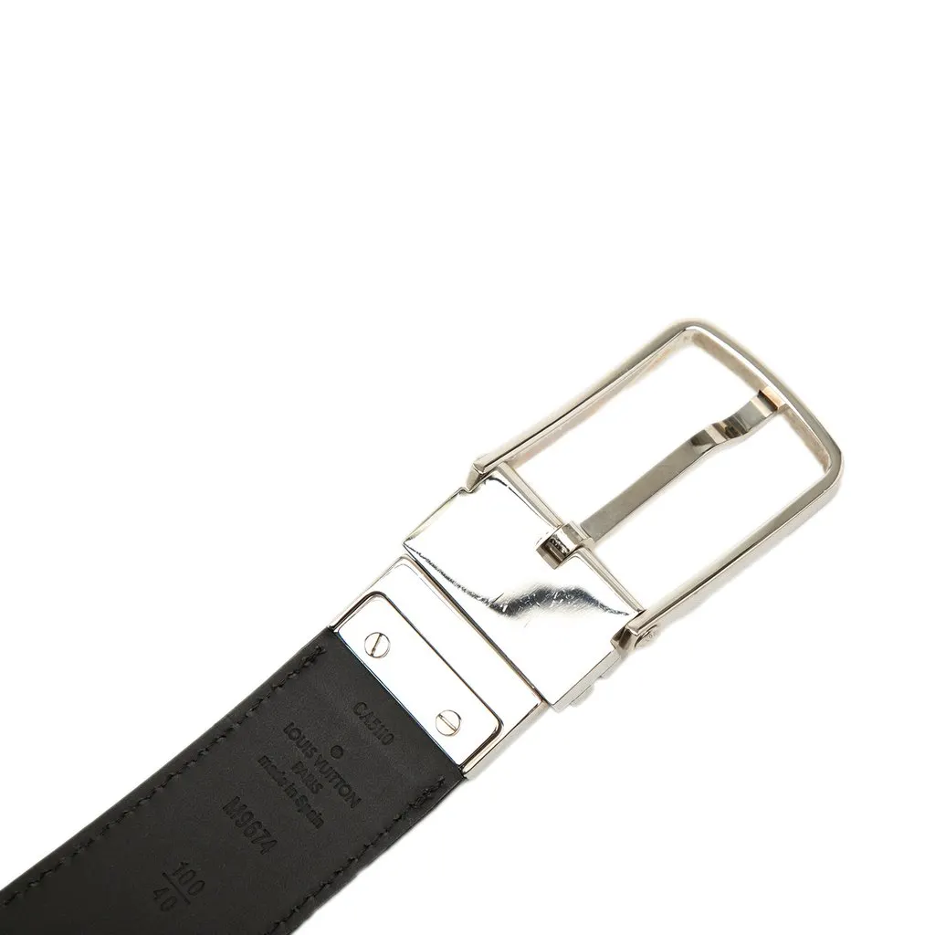 Louis Vuitton Damier Infini Boston Reversible Belt Black Leather Very good - Model View