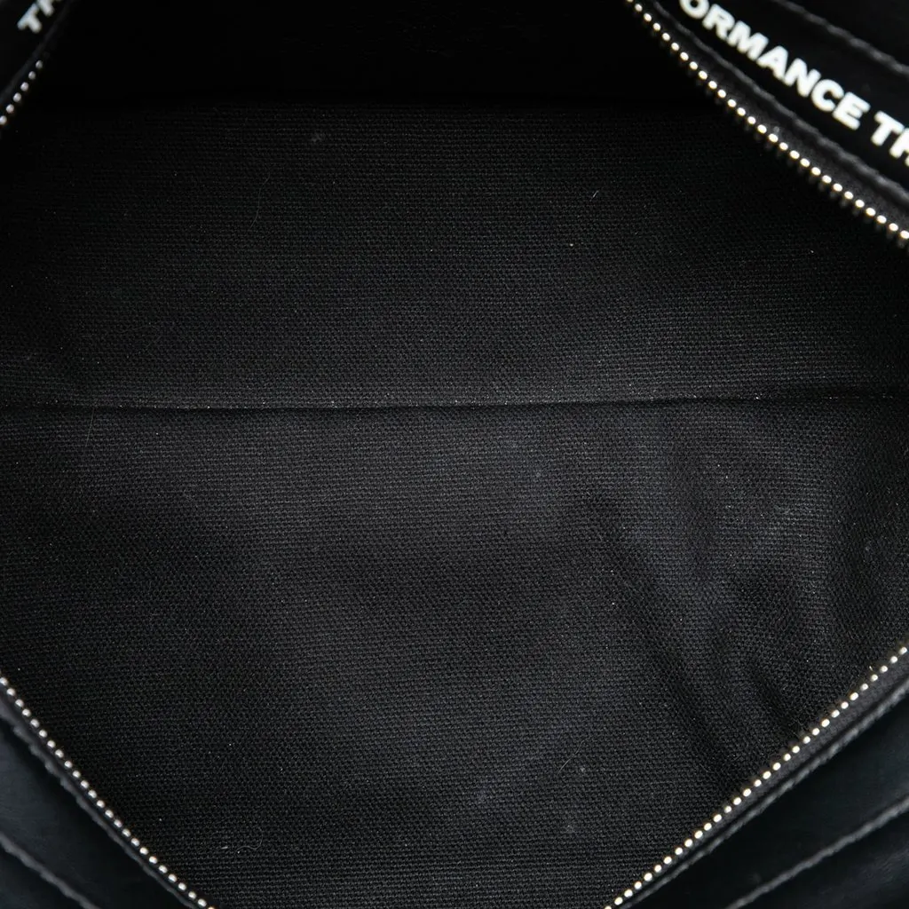 Burberry Leather Deer Print Cube Satchel Black Leather Very good - Model View