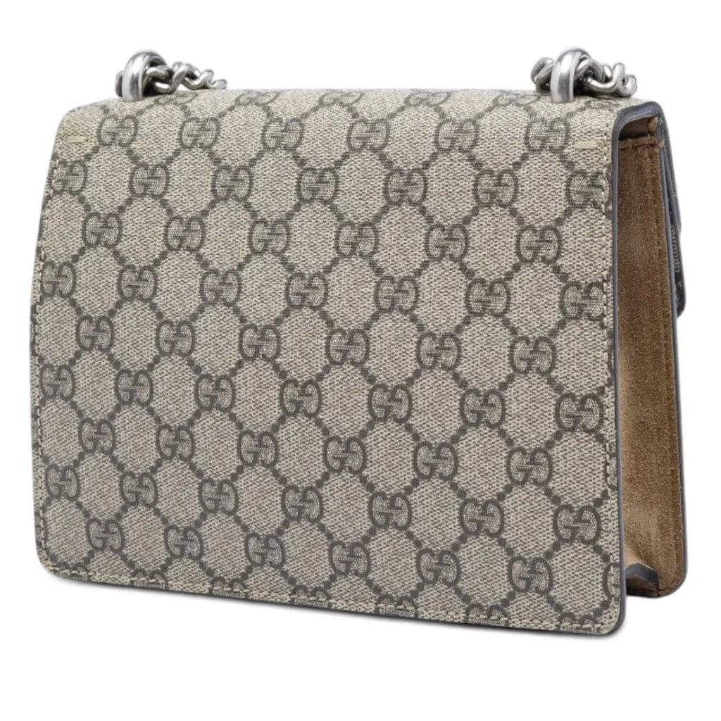 Gucci Small GG Supreme Dionysus Crossbody Beige Very good - Back View