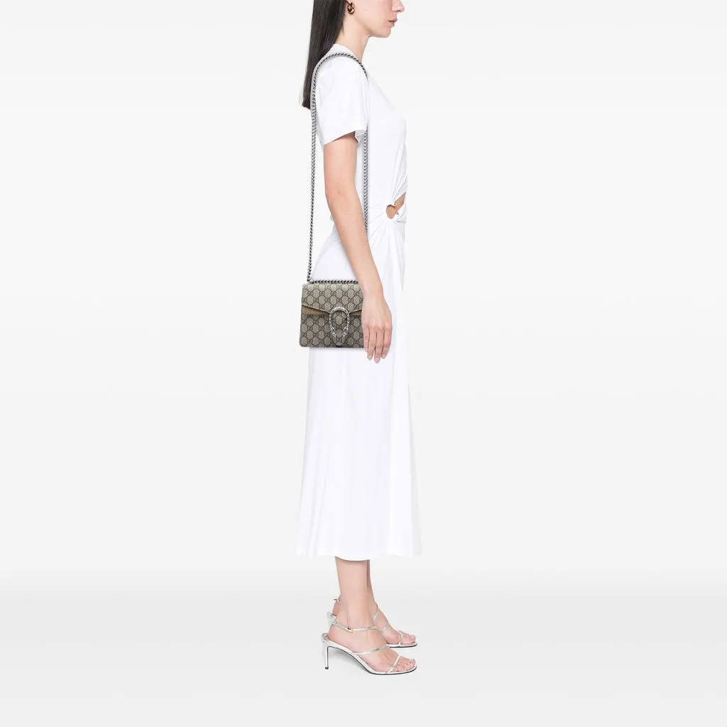 Gucci Small GG Supreme Dionysus Crossbody Beige Very good - Box View