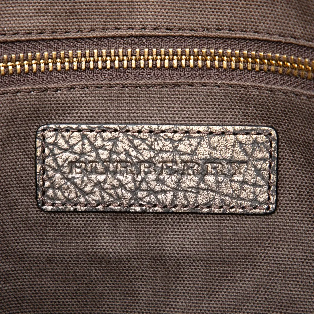Burberry Small Smoke Check Coated Canvas Salisbury Tote Beige Very good - Box View