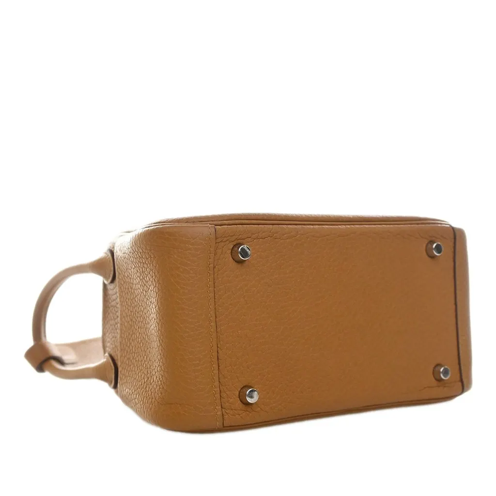 Hermès Mini Clemence Lindy 20 Brown Leather Very good - Box View