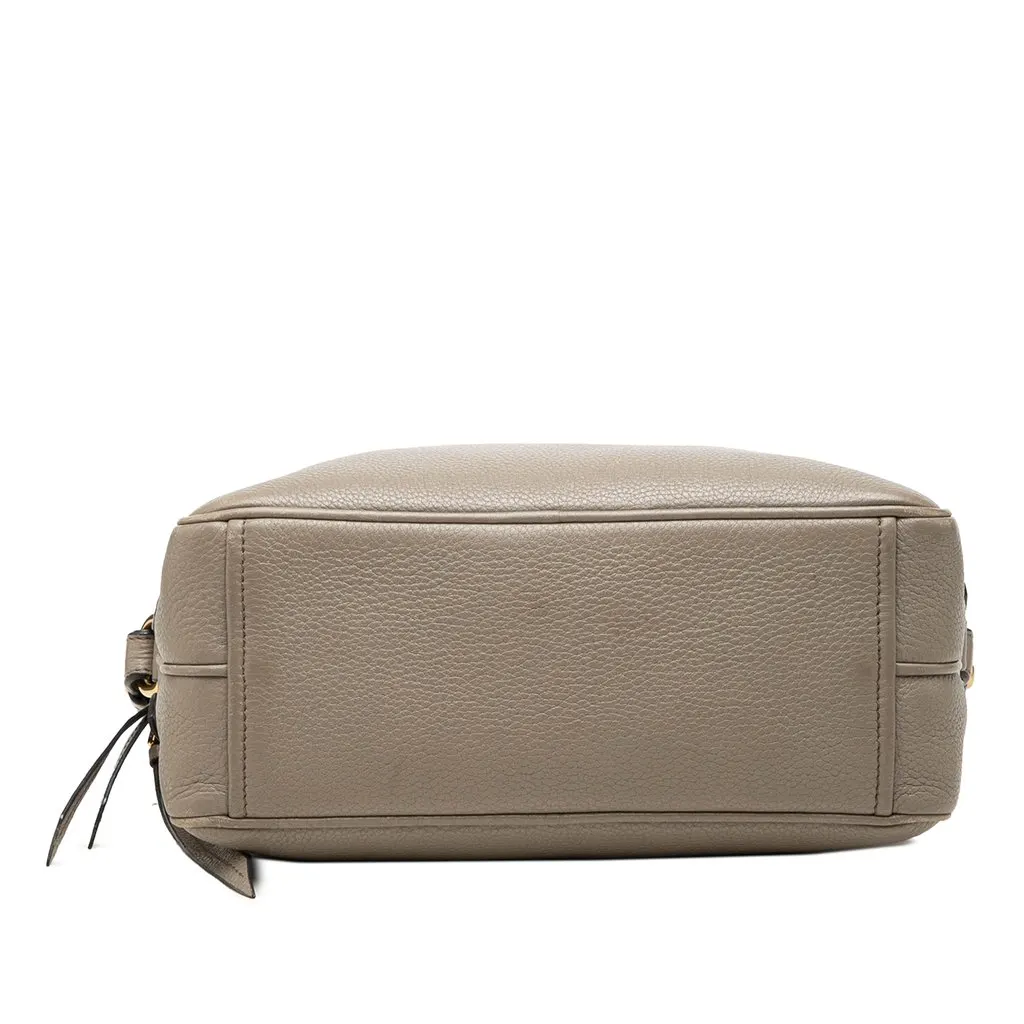 Prada Vitello Phenix Double Zip Camera Bag Brown Leather Very good - Inside View