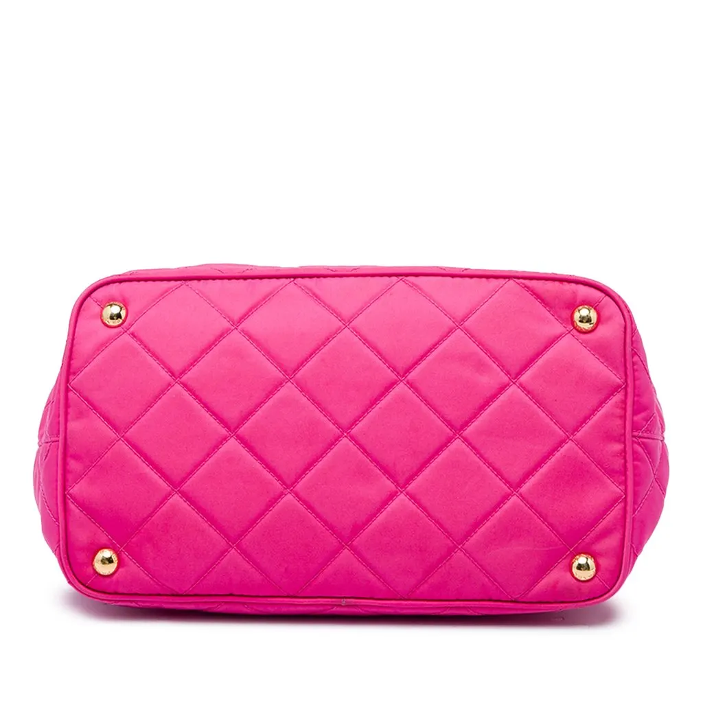 Prada Impuntu Tessuto Open Convertible Tote Pink Polyamide Very good - Inside View