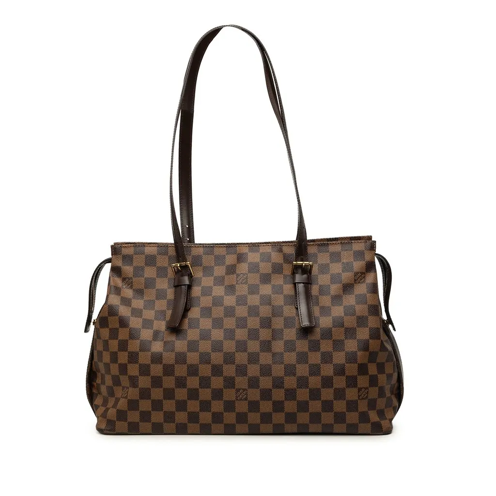 Louis Vuitton Damier Ebene Chelsea Brown Good - Front View