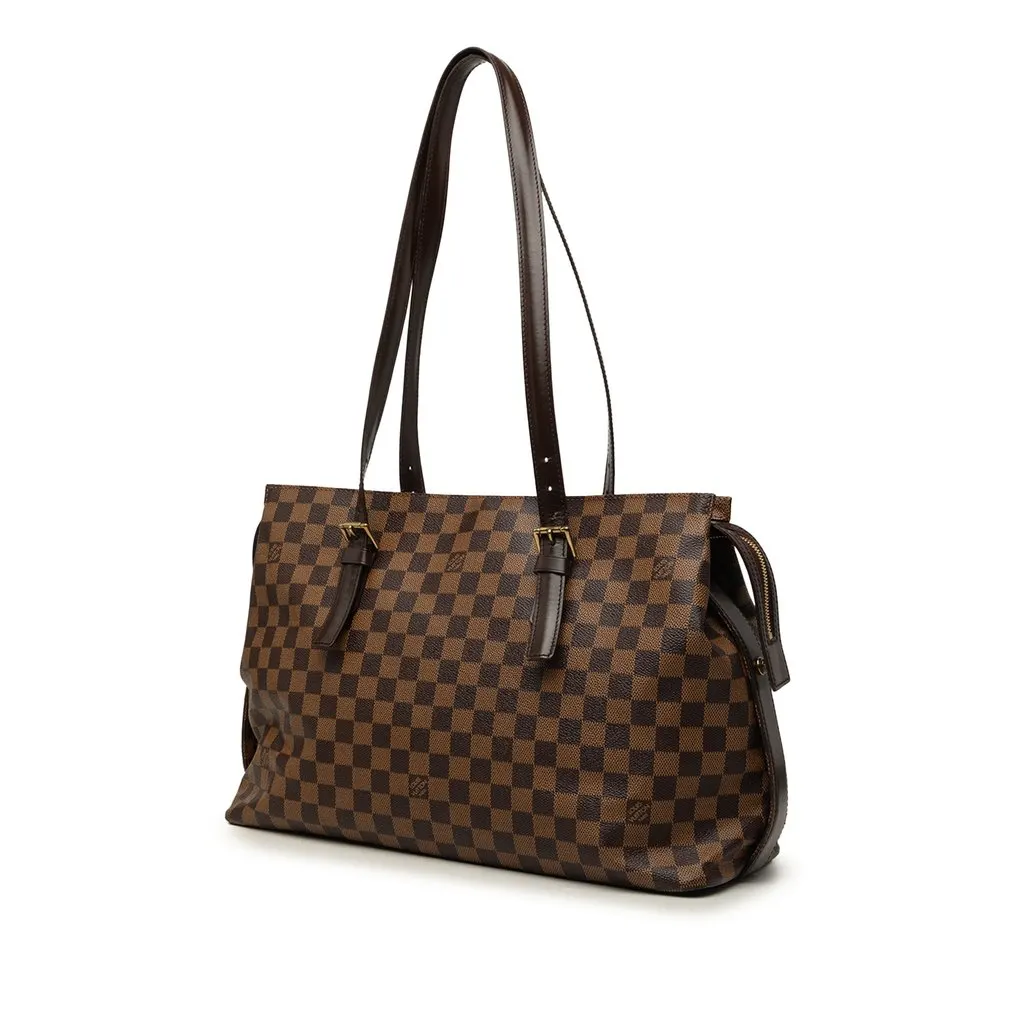 Louis Vuitton Damier Ebene Chelsea Brown Good - Back View