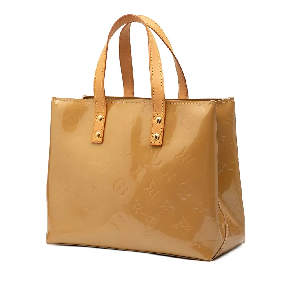 Louis Vuitton Monogram Vernis Reade PM Beige Leather Good - Back View