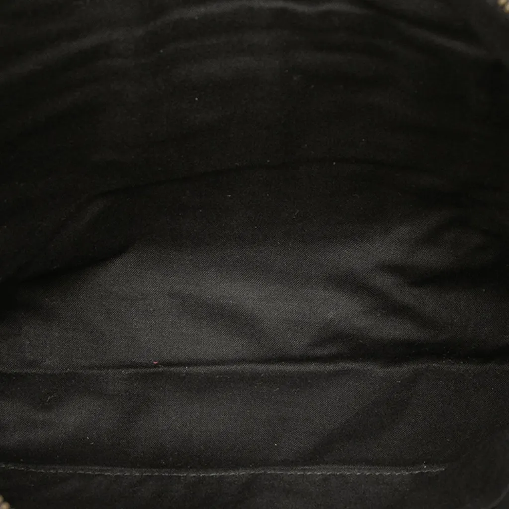 Balenciaga Lambskin Motocross Classic Graffiti All Over Zip Around Flat Clutch Black Leather Very good - Model View