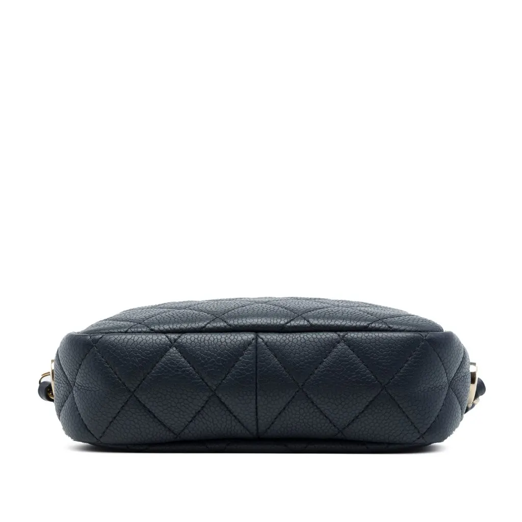 Chanel Mini Quilted Caviar Coco Tassel Camera Case Black Leather Very good - Inside View