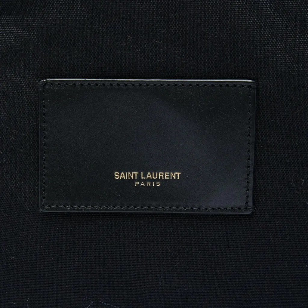Saint Laurent Canvas Hunting Baby City Backpack Black Very good - Box View