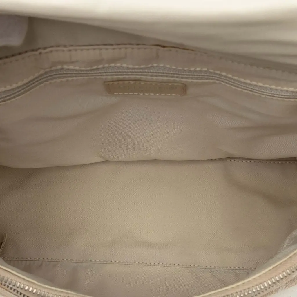 Chanel New Travel Line Nylon Backpack Beige Polyamide Very good - Model View