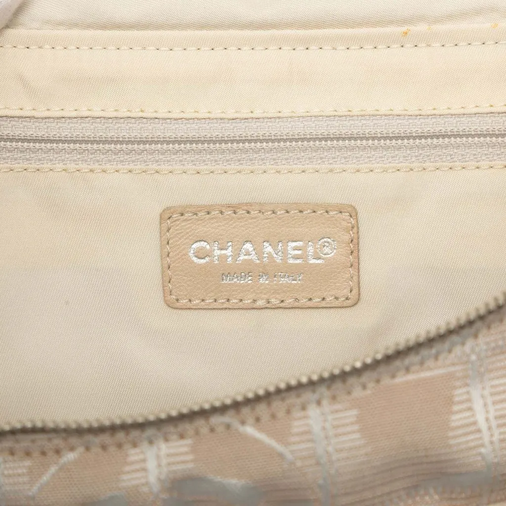 Chanel New Travel Line Nylon Backpack Beige Polyamide Very good - Box View