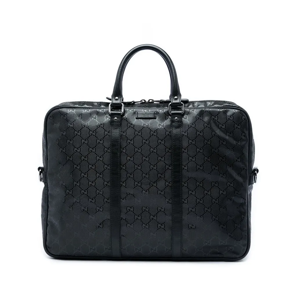 Gucci GG Imprime Business Bag Black Very good - Front View