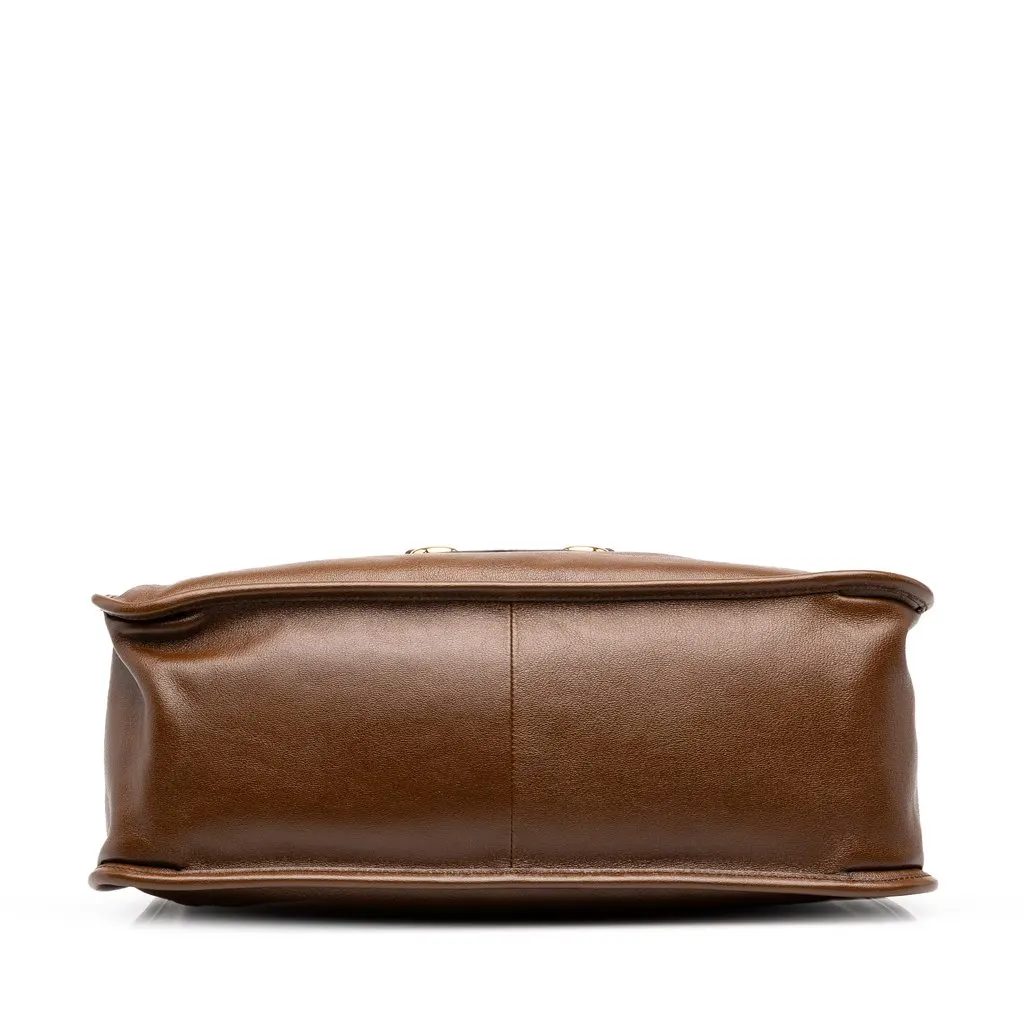 Gucci Medium Leather Horsebit 1955 Tote Brown Leather Very good - Inside View