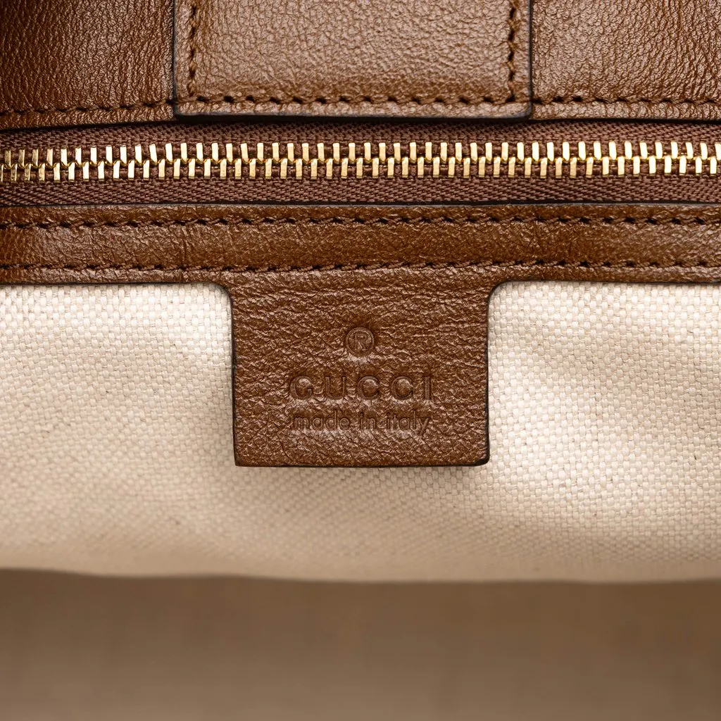 Gucci Medium Leather Horsebit 1955 Tote Brown Leather Very good - Box View