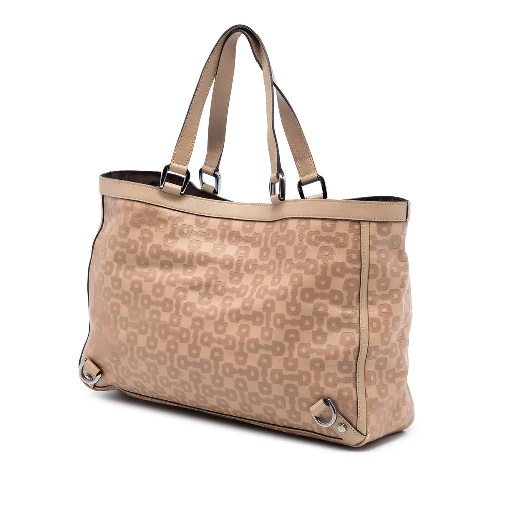 Gucci Leather Abbey D Ring Horsebit Tote Brown Leather Very good - Back View