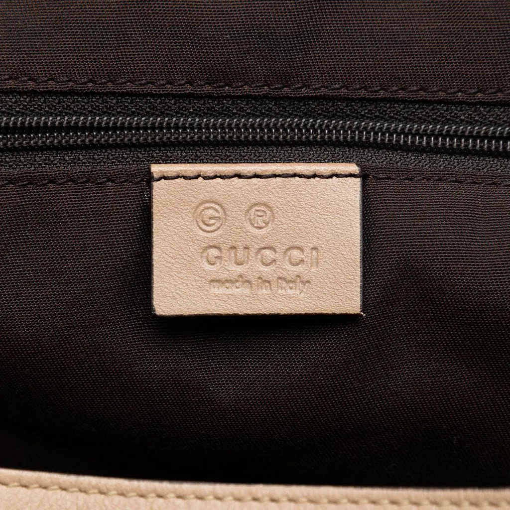 Gucci Leather Abbey D Ring Horsebit Tote Brown Leather Very good - Box View