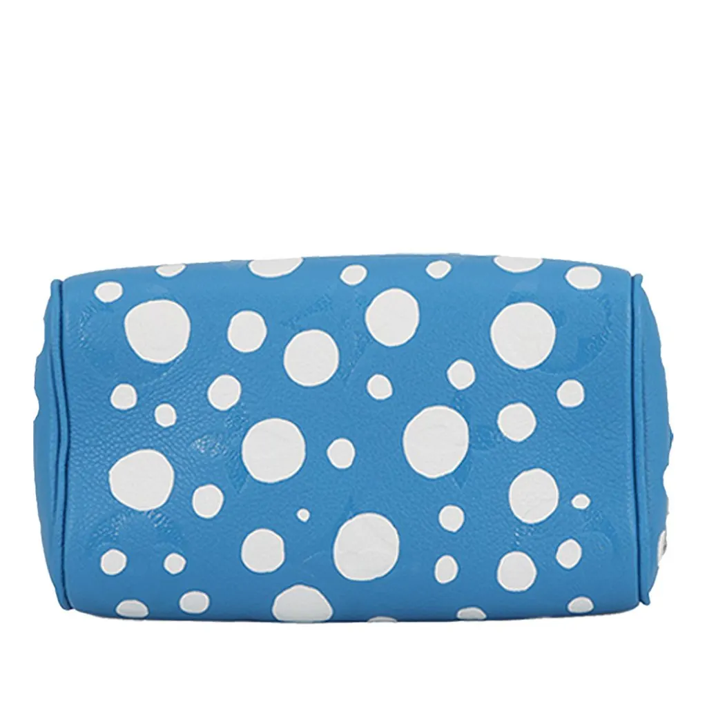 Louis Vuitton Yayoi Kusama Monogram Empreinte Speedy Bandouliere 20 Blue Leather Very good - Inside View