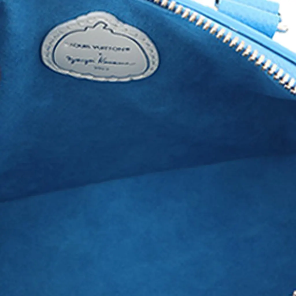 Louis Vuitton Yayoi Kusama Monogram Empreinte Speedy Bandouliere 20 Blue Leather Very good - Model View