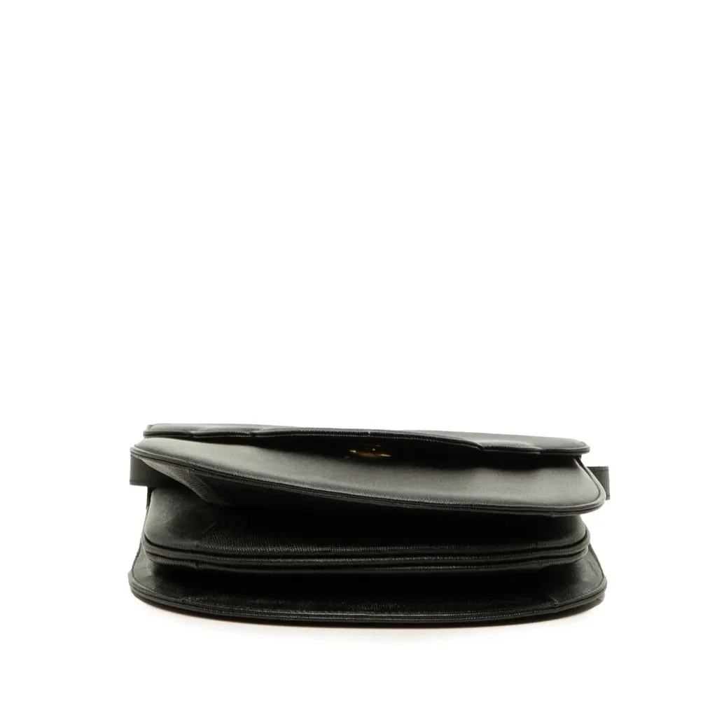 Saint Laurent Leather Monogram Crossbody Black Leather Good - Inside View