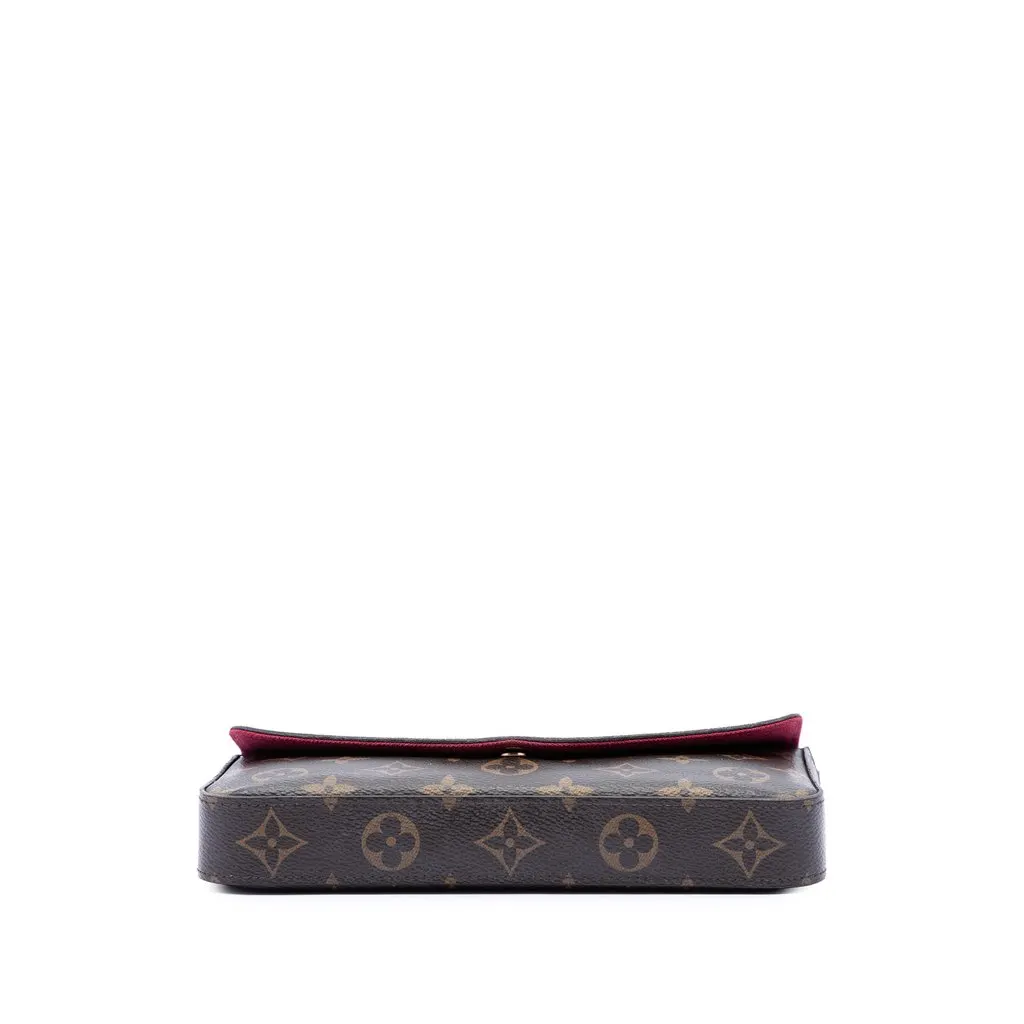 Louis Vuitton Monogram Pochette Felicie Brown Canvas Very good - Inside View