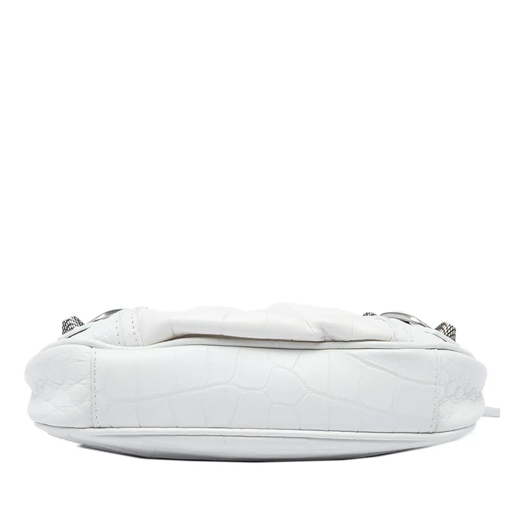 Balenciaga Mini Embossed Leather Motocross Le Cagole White Leather Very good - Inside View