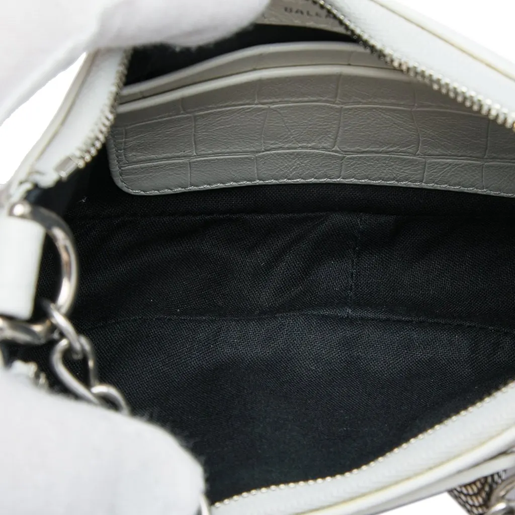 Balenciaga Mini Embossed Leather Motocross Le Cagole White Leather Very good - Model View