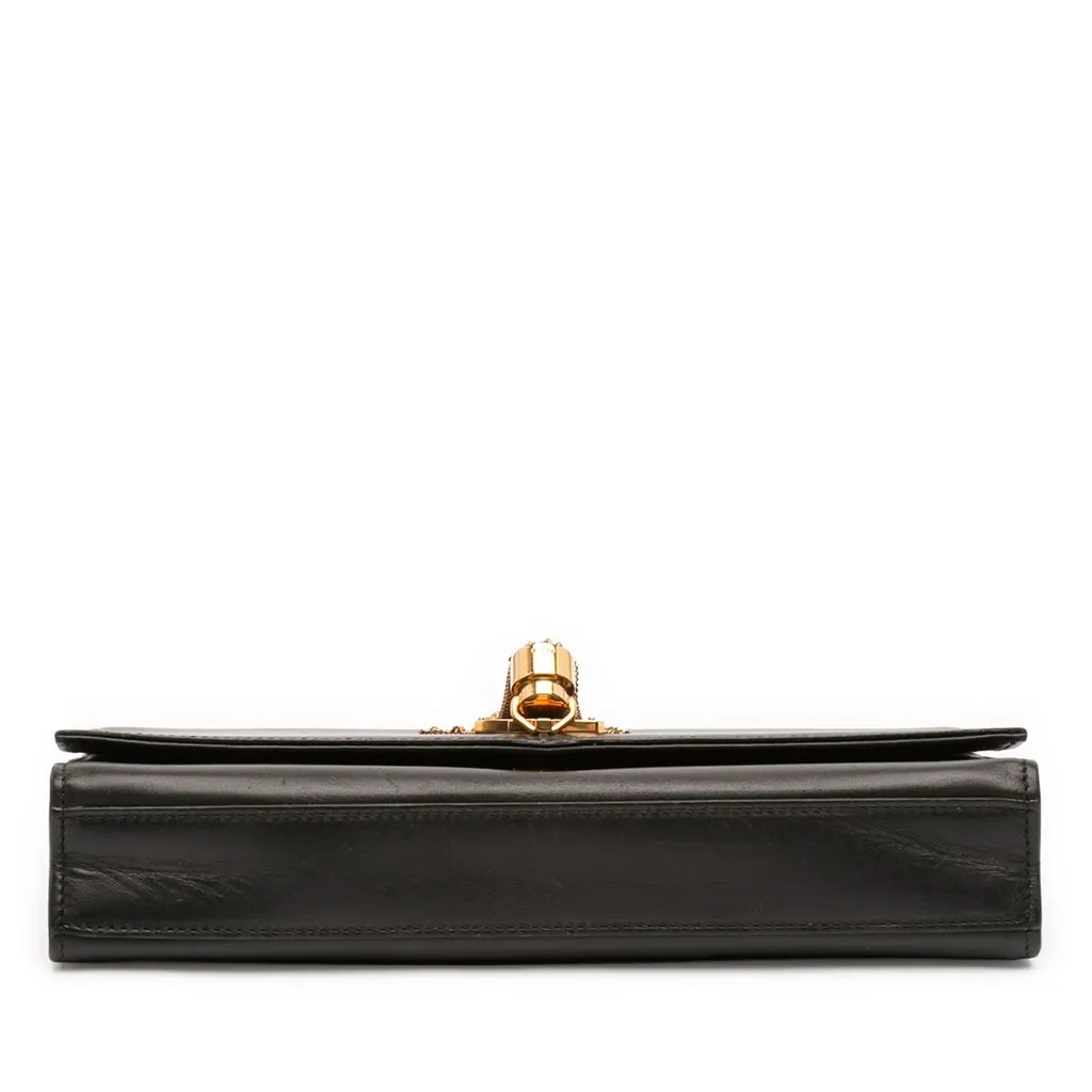 Saint Laurent Medium Smooth Calfskin Classic Monogram Kate Tassel Crossbody Black Leather Good - Inside View