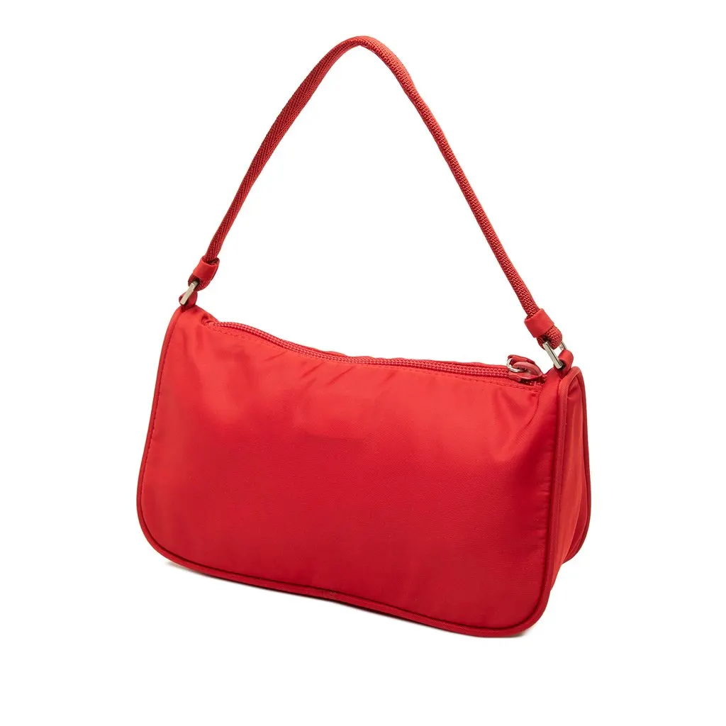 Prada Tessuto Pochette Red Polyamide Very good - Back View