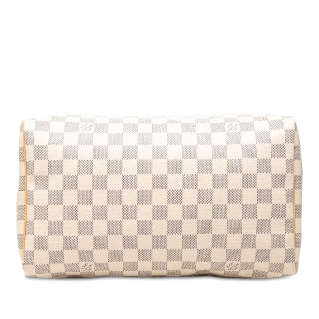 Louis Vuitton Damier Azur Speedy 30 White Very good - Inside View