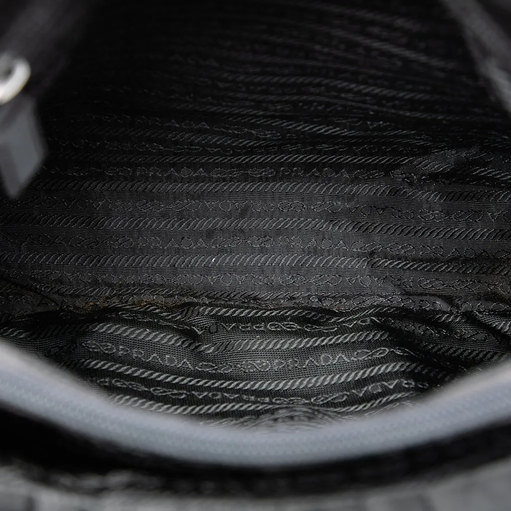 Prada Tessuto City Tote Black Very good - Model View