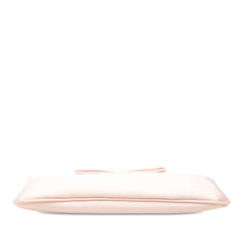 Prada Satin Bow Pouch Pink Satin Very good - Inside View