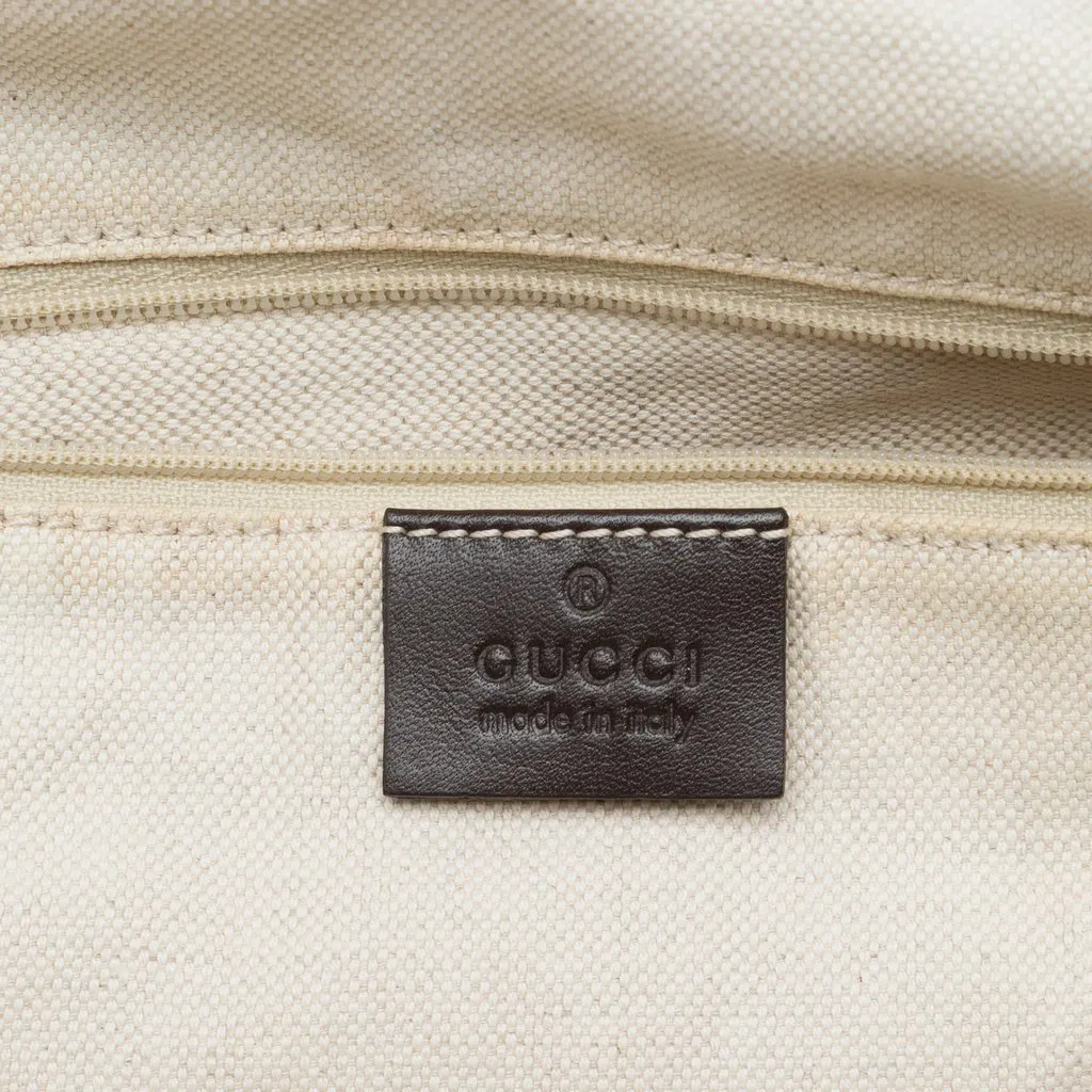 Gucci GG Canvas Sukey Satchel Beige Very good - Box View