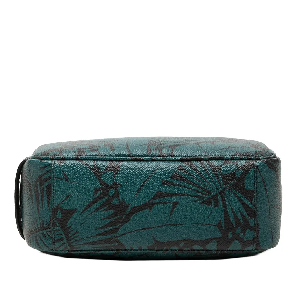 Saint Laurent Grain De Poudre Tropical Palm Pouch Blue Leather Very good - Inside View