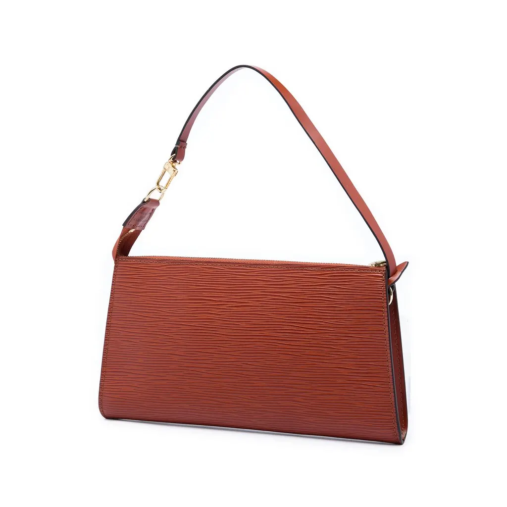 Louis Vuitton Epi Pochette Accessoires Brown Leather Very good - Back View