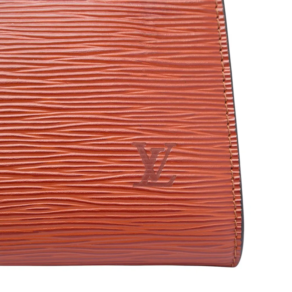 Louis Vuitton Epi Pochette Accessoires Brown Leather Very good - Box View