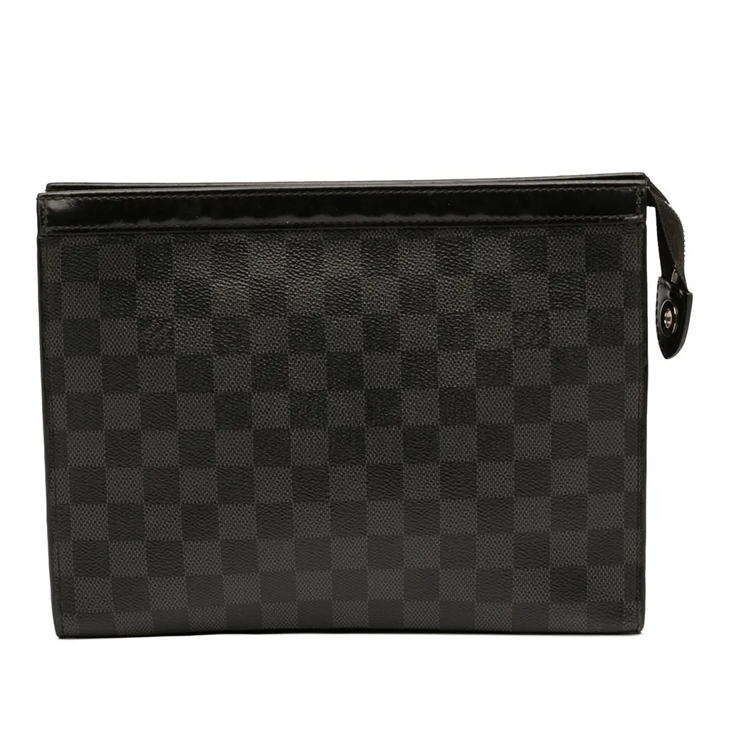 Louis Vuitton Damier Graphite Pochette Voyage MM Black Very good - Front View