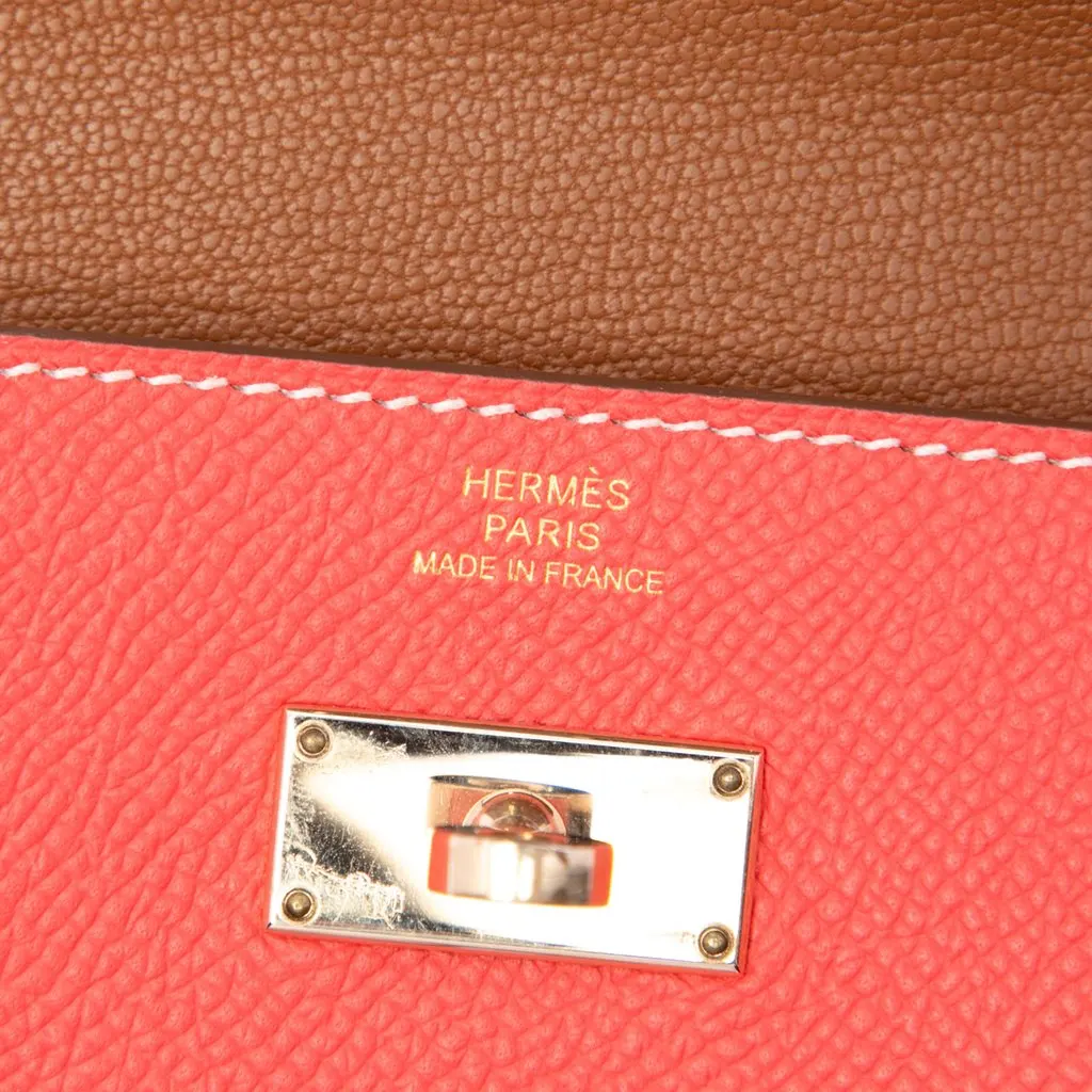 Hermès Epsom Verso Kelly Longue Wallet Pink Leather Good - Box View