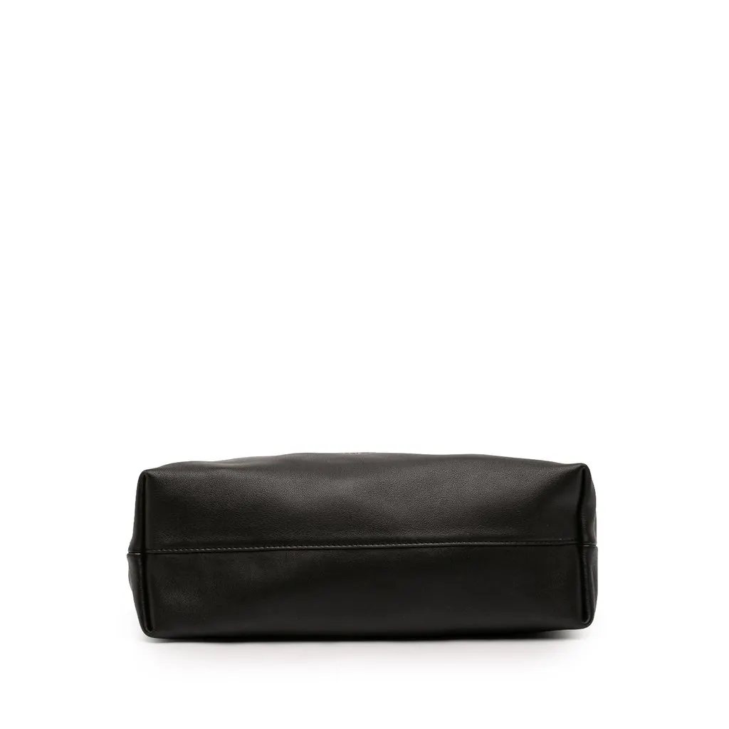Loewe Medium Mellow Nappa Lambskin Flamenco Purse Black Leather Very good - Inside View
