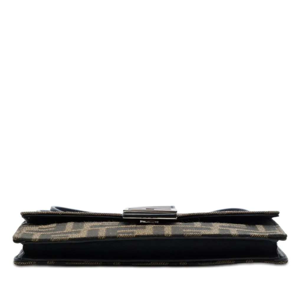 Fendi Zucca Canvas Convertible Baguette Pouch Brown Very good - Inside View