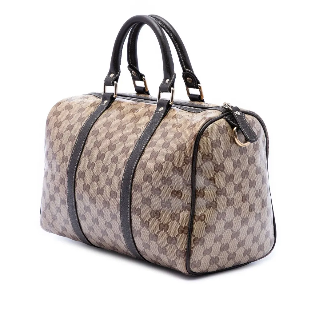 Gucci Medium GG Crystal Joy Boston Bag Beige Very good - Back View