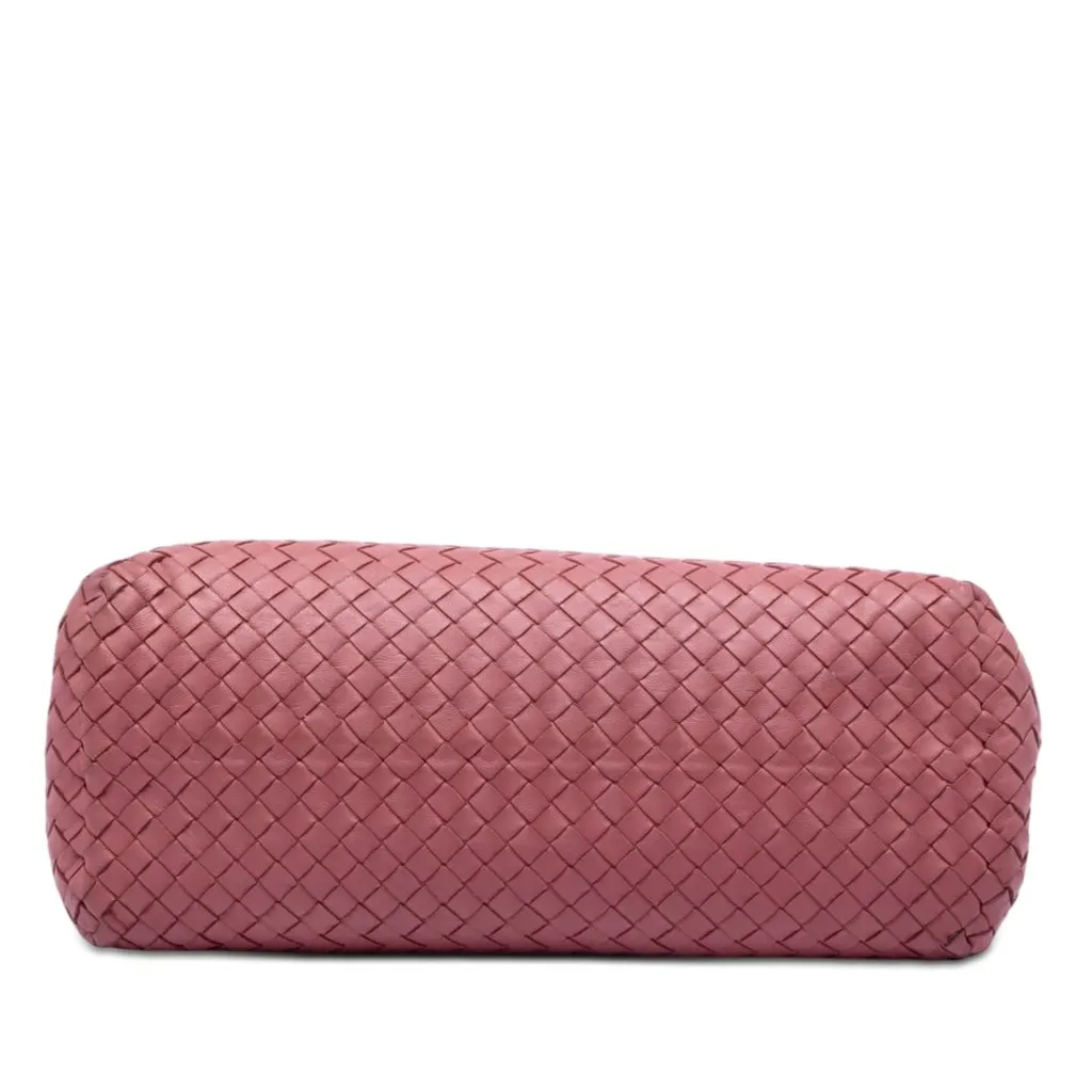 Bottega Veneta Medium Nappa Intrecciato Double Chain Tote Pink Leather Very good - Inside View