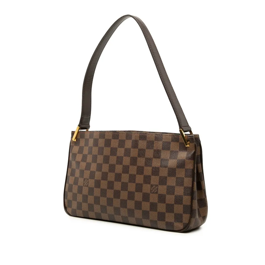 Louis Vuitton Damier Ebene Aubagne Brown Canvas Good - Back View