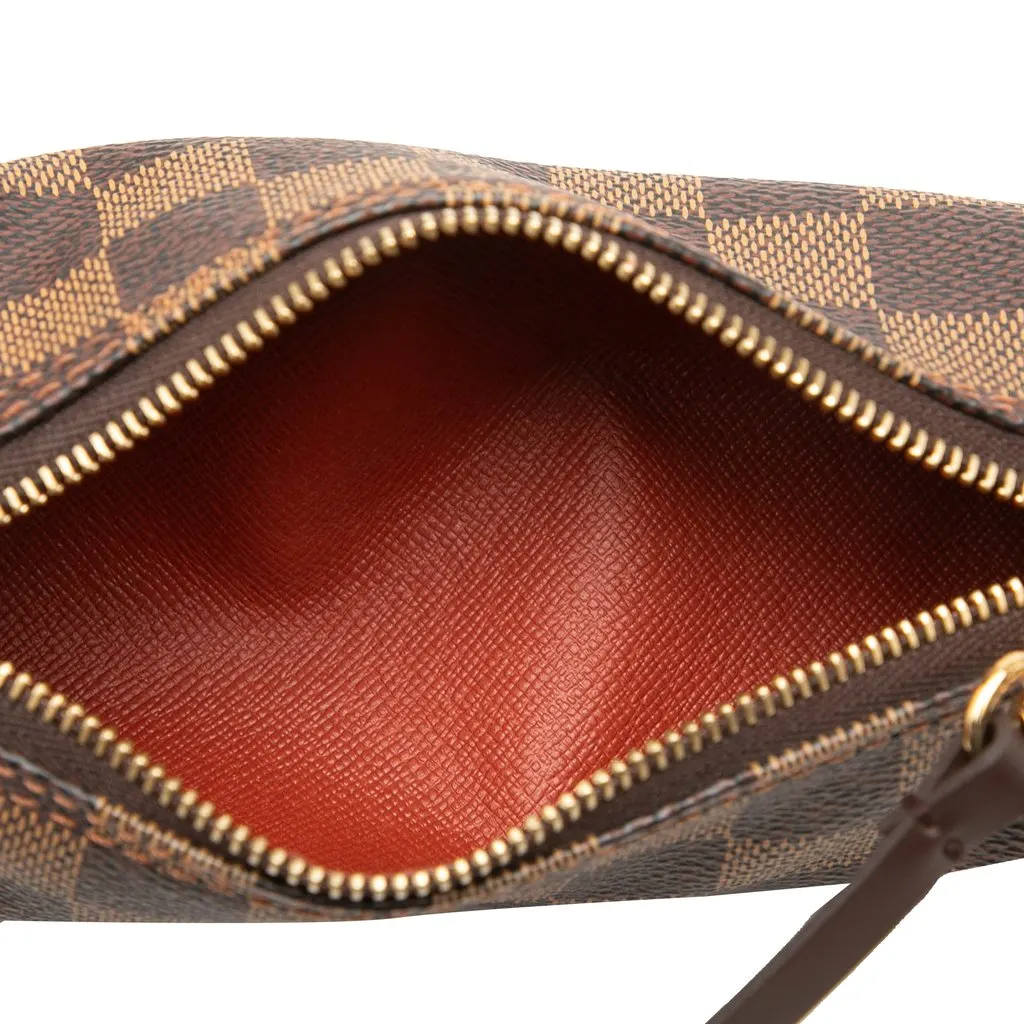 Louis Vuitton Damier Ebene Papillon Pochette Brown Canvas Very good - Model View