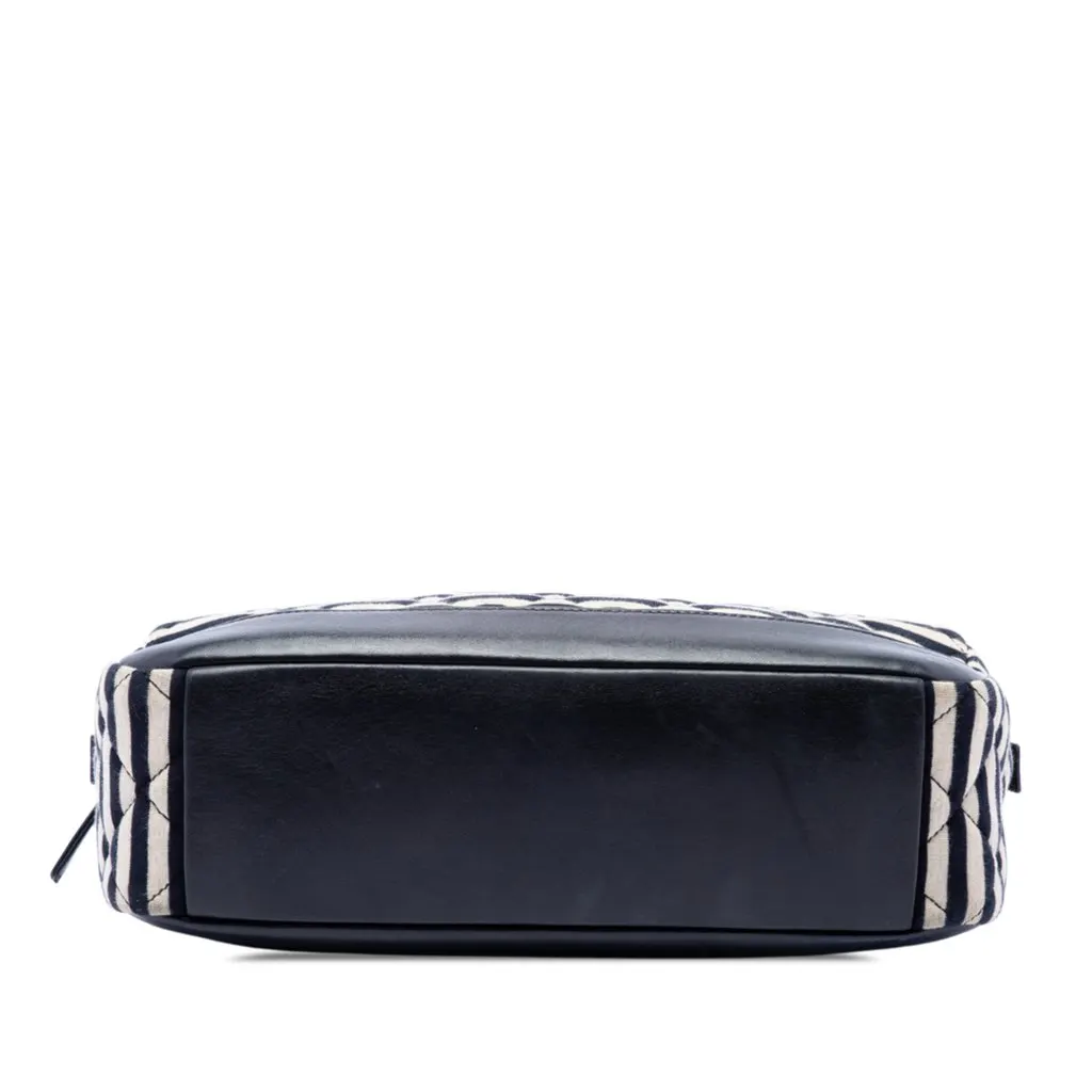 Chanel Quilted Jersey and Lambskin Coco Sailor Camera Bag Black Very good - Inside View