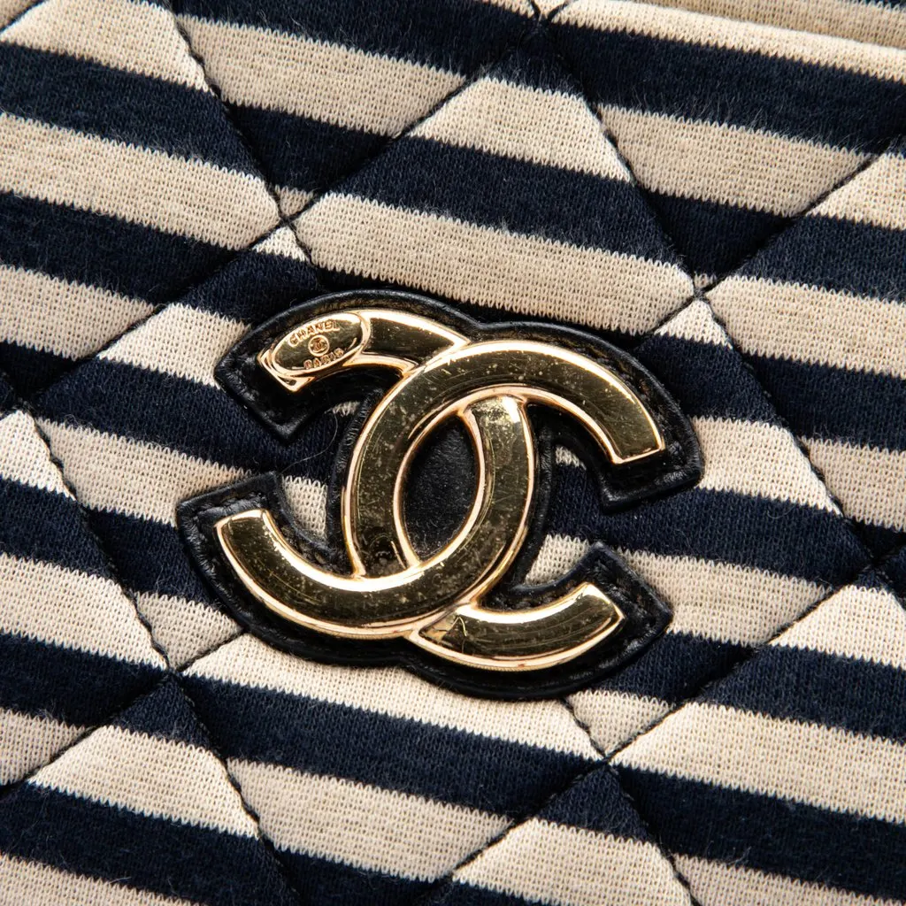 Chanel Quilted Jersey and Lambskin Coco Sailor Camera Bag Black Very good - Box View