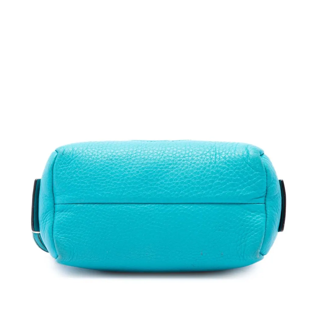 Gucci Leather Soho Cosmetic Pouch Blue Leather Very good - Inside View