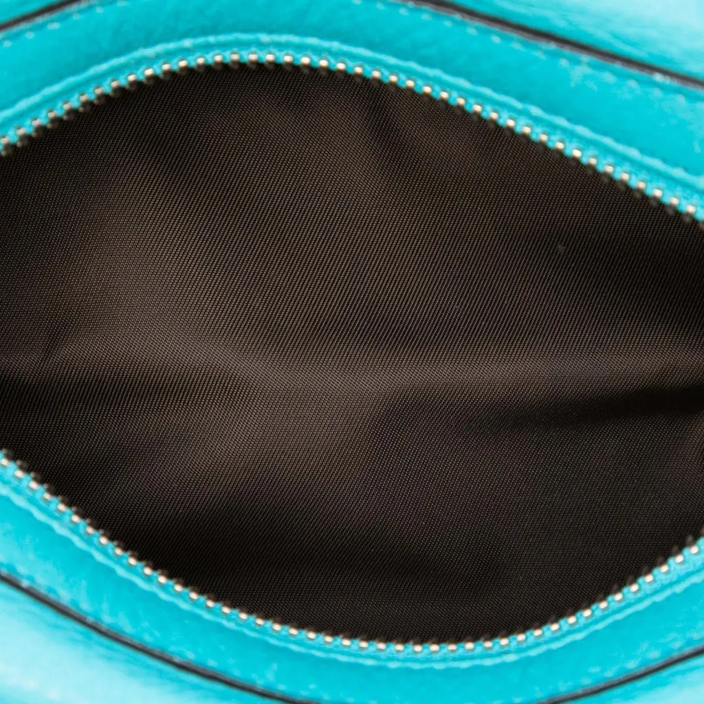 Gucci Leather Soho Cosmetic Pouch Blue Leather Very good - Model View