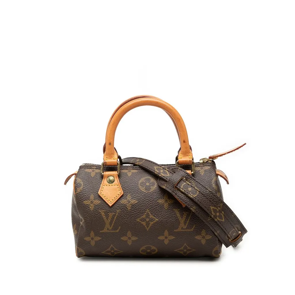 Louis Vuitton Monogram Mini Speedy HL Brown Good - Front View